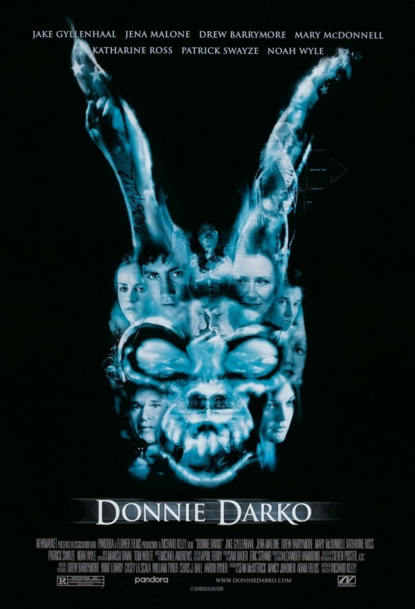 The poster of Donnie Darko where loads of stills from the film make up the silhouette of a bunny